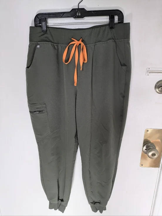 FIGS Zamora Jogger Scrub Pants Olive Green Scrub Pants Size XL - Picture 7 of 13